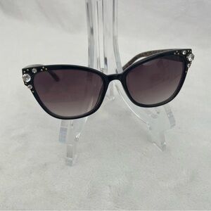 Betsey Johnson Black Cat-Eye Sunglasses
